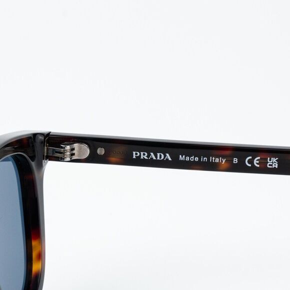 Prada Women Sunglasses Radica Tortoise Blue Square PRA21S 17N06A NEW AUTHENTIC main image 7